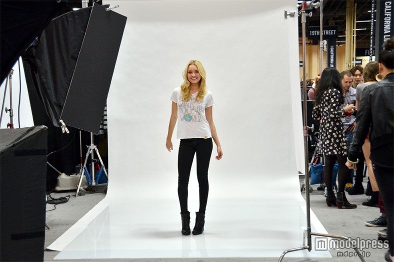 「MAGIC」会場ではモデル撮影会も（「MAGIC」2013S／Sにて）