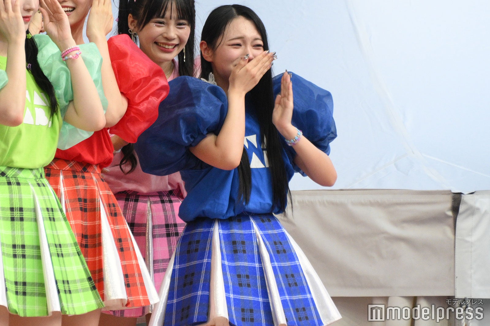 号泣したCANDY TUNEの桐原美月（C）モデルプレス