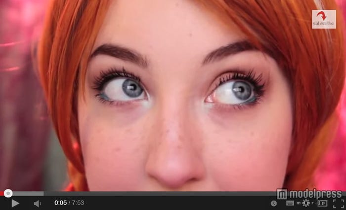 Steamfaerie「Disney's “Frozen”: Anna MAKEUP TUTORIAL」/YouTubeより