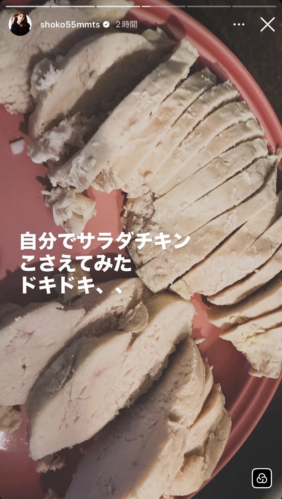 中川翔子Instagramストーリーズより