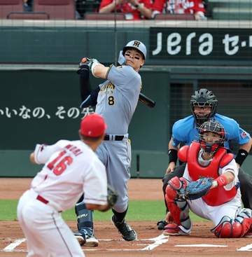 阪神・佐藤輝が28号先制2ラン「いいバッティングができて良かった」