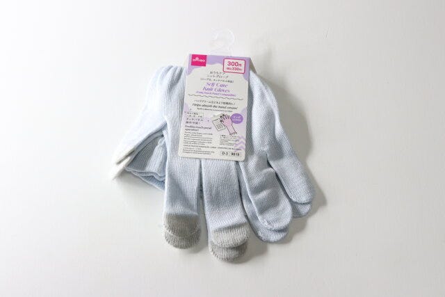 おうちケアニットグローブ（ロング丈、タッチパネル対応）　パッケージ