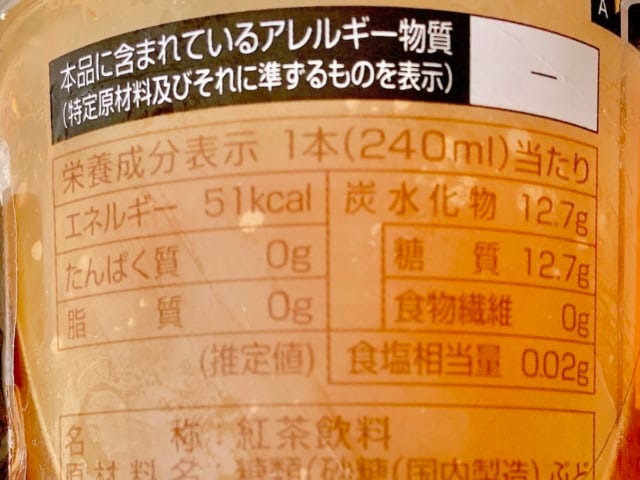 カロリーについて。