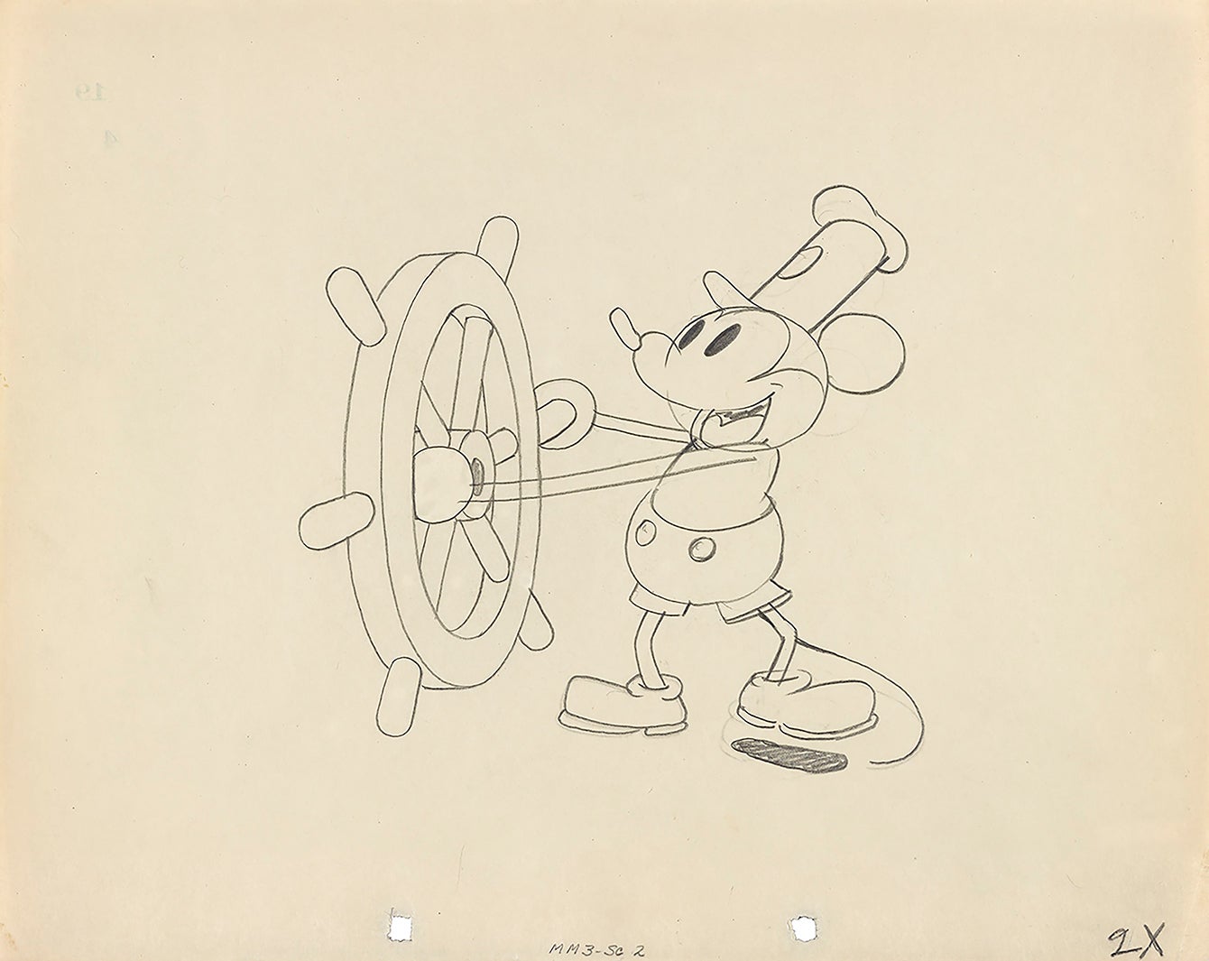 メイン《蒸気船ウィリー》より1928年（C）Disney Enterprises，Inc．