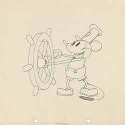 メイン《蒸気船ウィリー》より1928年(C)Disney Enterprises,Inc.