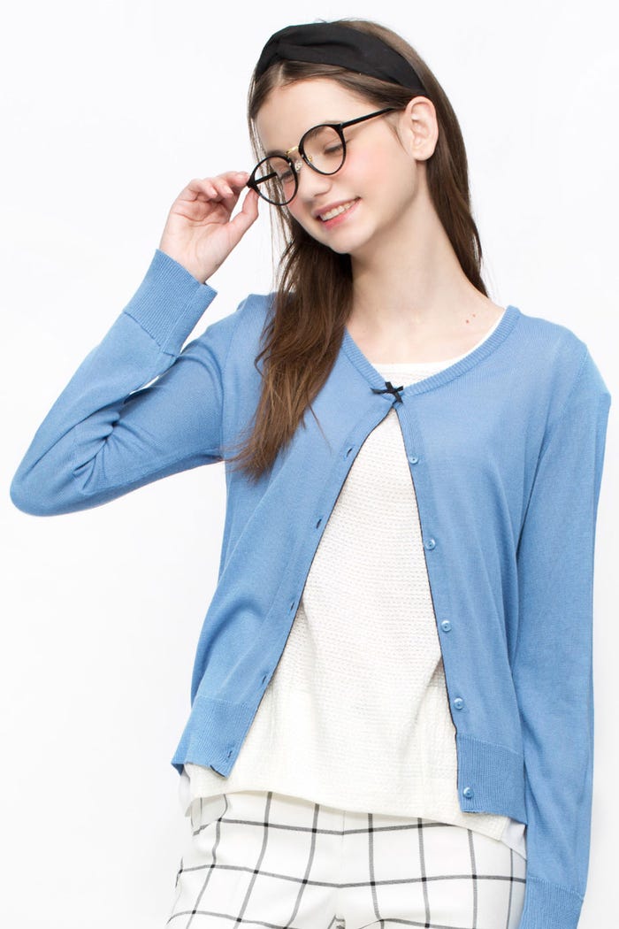 リボンニットカーディガン「riana」6,728円(税込)