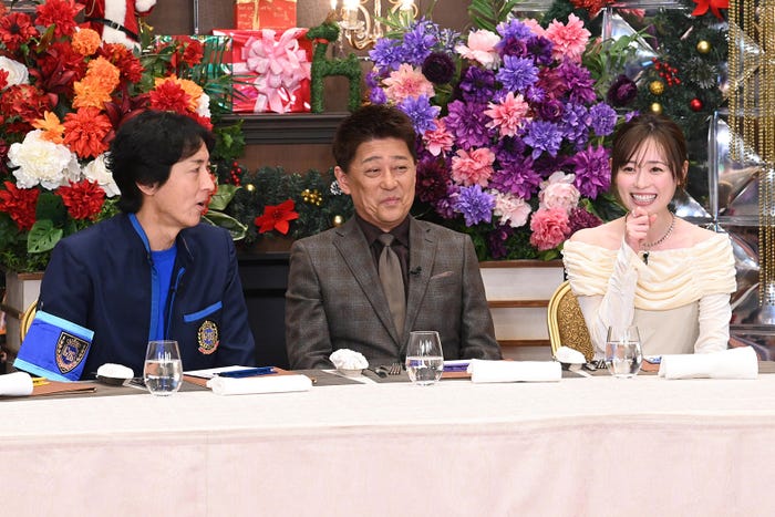 矢部浩之、坂上忍、福原遥(C)日本テレビ