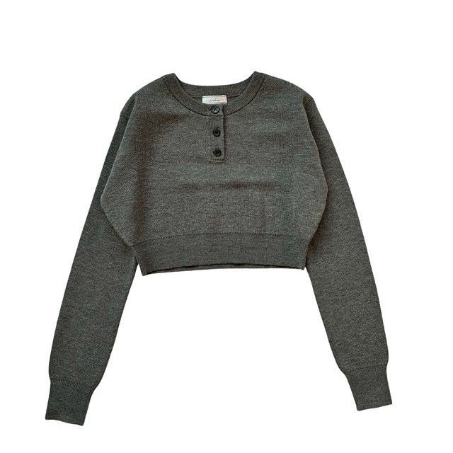 しまむら hideka ヘンリーネックニットプルオーバー しまむらhidekaヘンリーネックニットプルオーバー