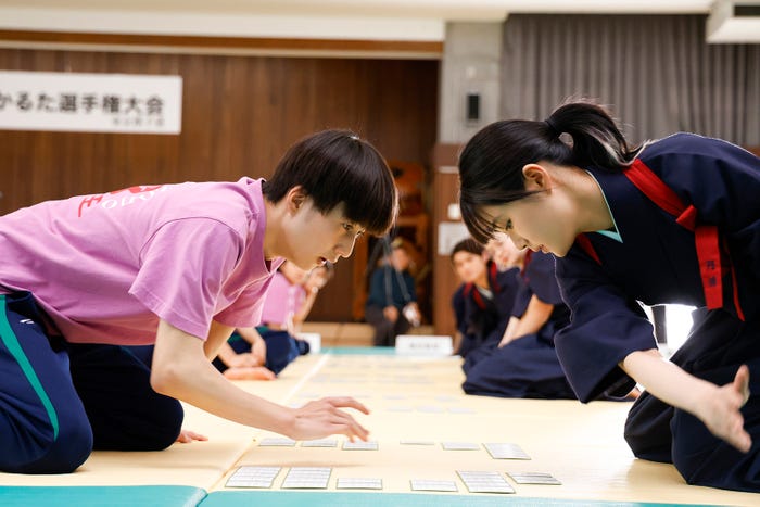 坂元愛登、原菜乃華「ちはやふる−めぐり−」第8話(C)日本テレビ