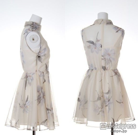 snidel花柄オーガンジーワンピース「DOUBLE HEART」15,336円（税込）