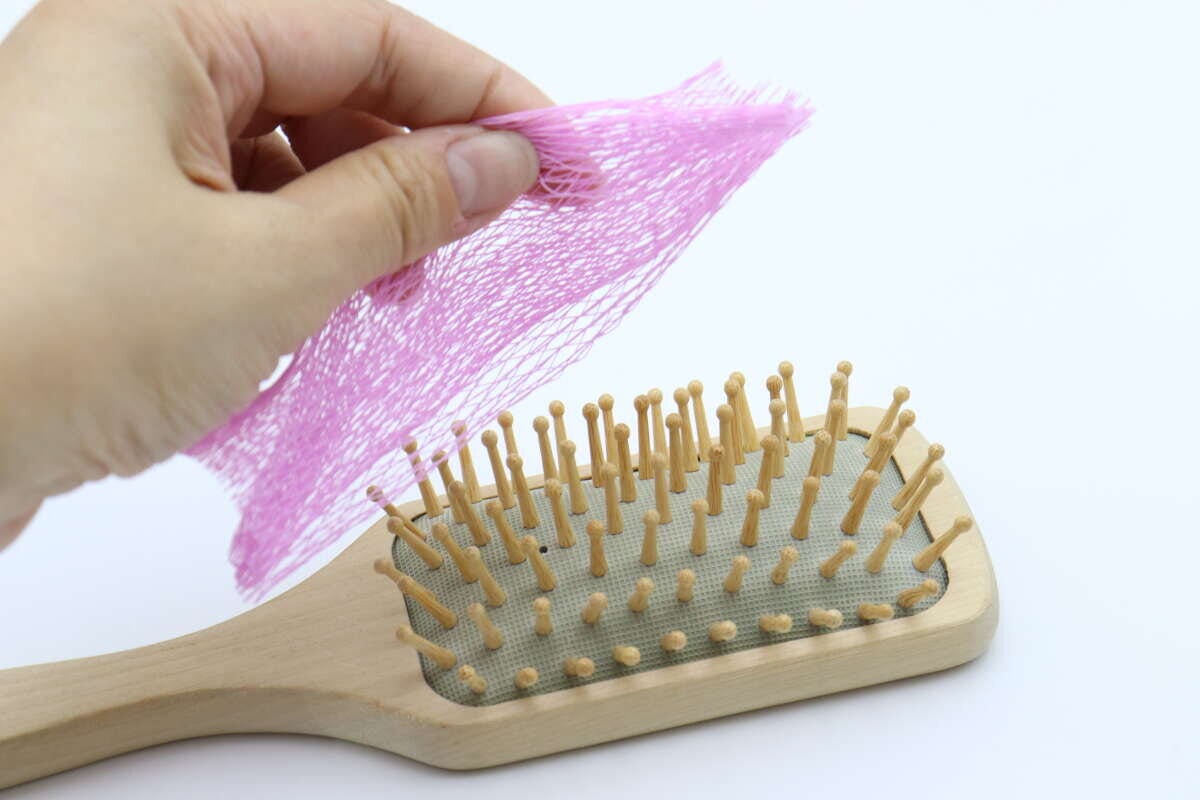 ブラシケアネット　取り外し後