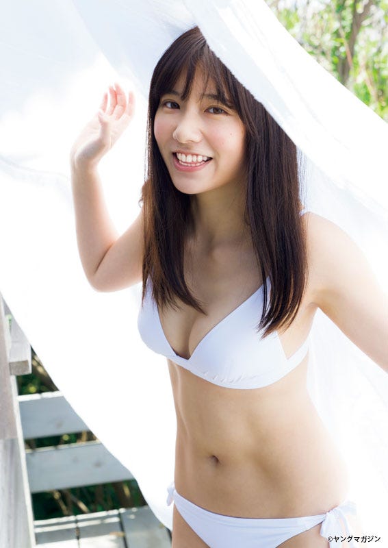 未来穂香　水着 画像3/7) 「恋愛ドラマな恋がしたい」米山穂香、美バストのぞく初水着 - モデルプレス