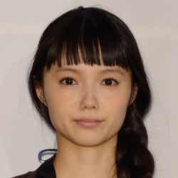 映画「舟を編む」の完成披露試写会に出席した宮崎あおい