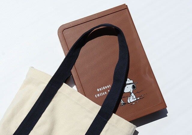 雑誌　付録　人気　おすすめ　オススメ　宝島社　宝島　レビュー　便利　優秀　当たり　最高　2023　スヌーピー　スヌーピー付録　SNOOPY　コーヒーテーブル　モノマスター　monomaster　テーブル　折りたたみ　折り畳み　コンパクト