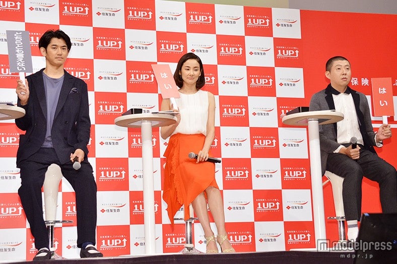 （左から）瑛太、吉田羊、荒川良々