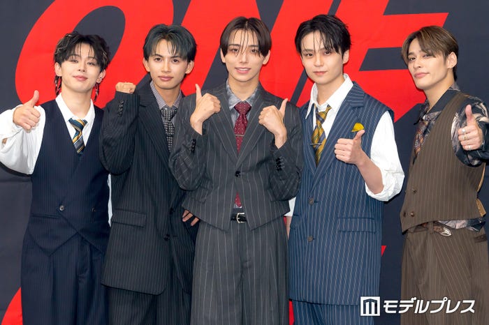 (左から)EIKU、NAOYA、HAYATO、REI、TETTA/ONE N’ ONLY(C)モデルプレス