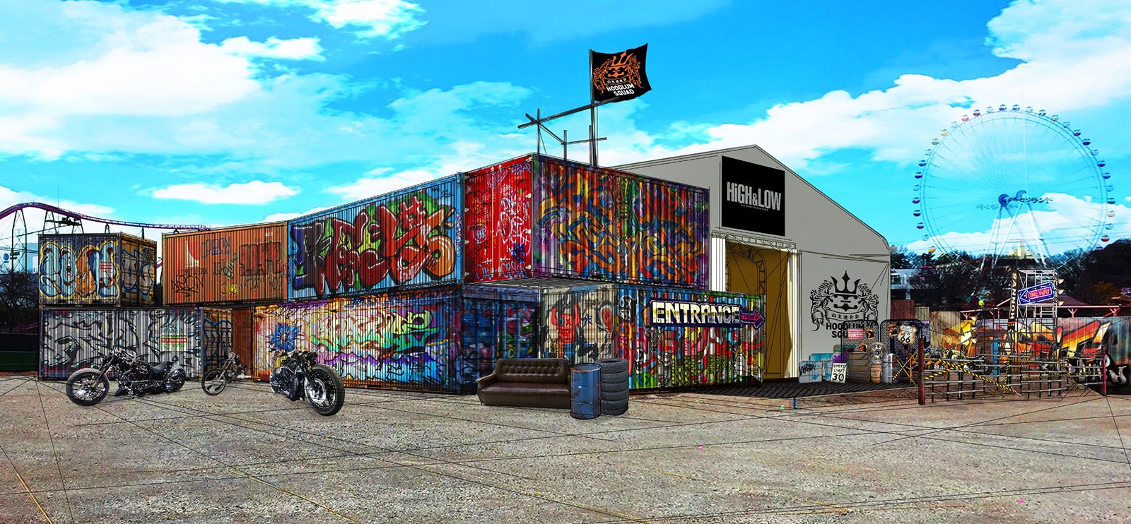 HiGH＆LOW THE MUSEUM 外観イメージ／画像提供：よみうりランド