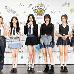 IVE（左から）レイ、ガウル、ウォニョン、ユジン、イソ、リズ「KCON LA 2023」DAY 1 RED CARPET（C）CJ ENM Co., Ltd, All Rights Reserved