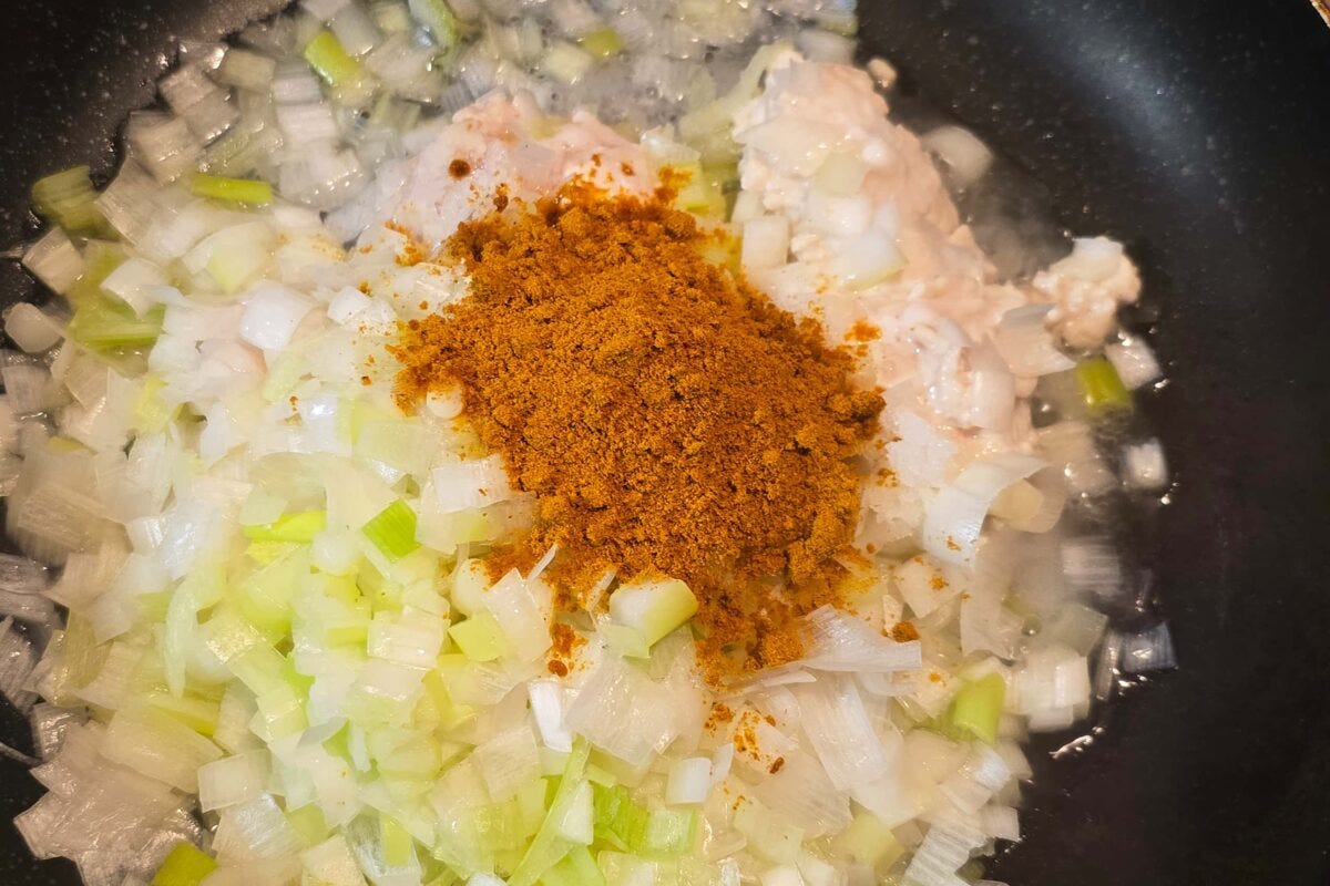 薬味たっぷりだしカレー