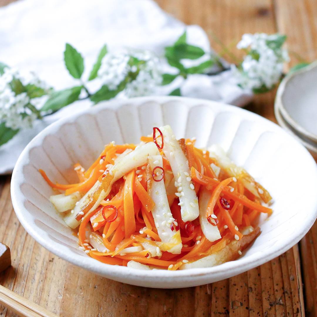 ちくわとにんじんの塩きんぴら