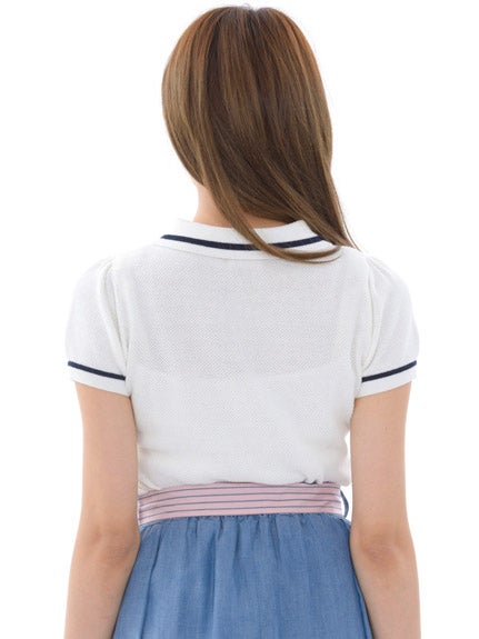 ガーリーニットポロシャツ「LODISPOTTO」3,132円(税込)