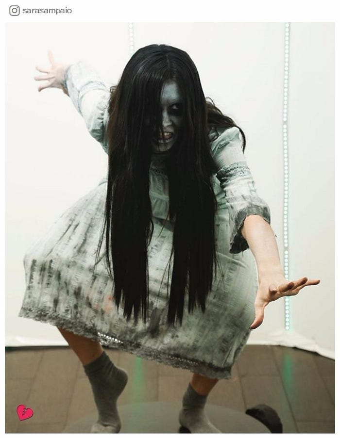 貞子風のサラ・サンパイオ/サラ・サンパイオInstagramより