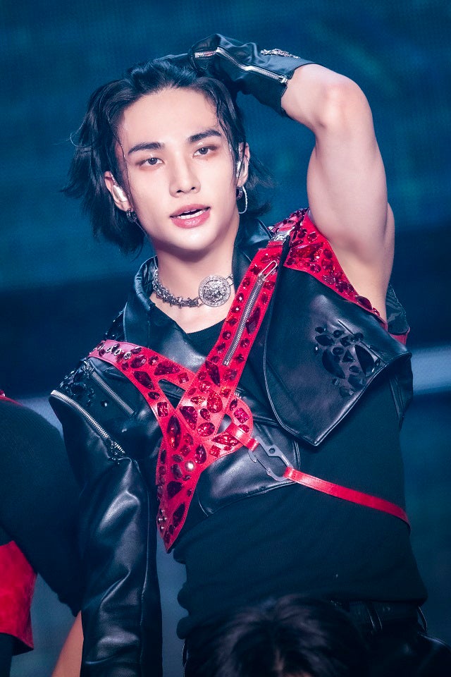 ヒョンジン「Stray Kids 5-STAR Dome Tour 2023」より／写真提供：田中聖太郎写真事務所