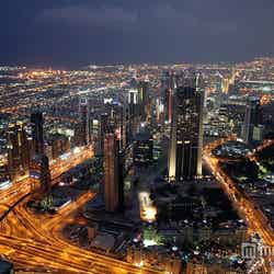 「ブルジュ・ハリファ」からのドバイの夜景/photo by slp07