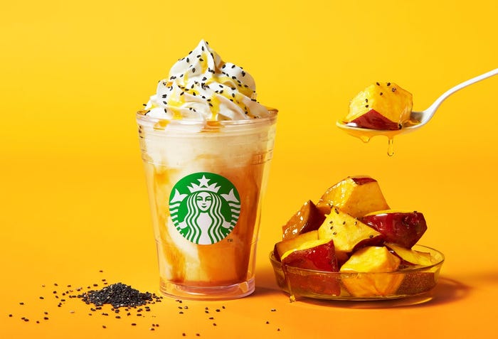 大学芋 フラペチーノ(R)/画像提供:スターバックス コーヒー ジャパン
