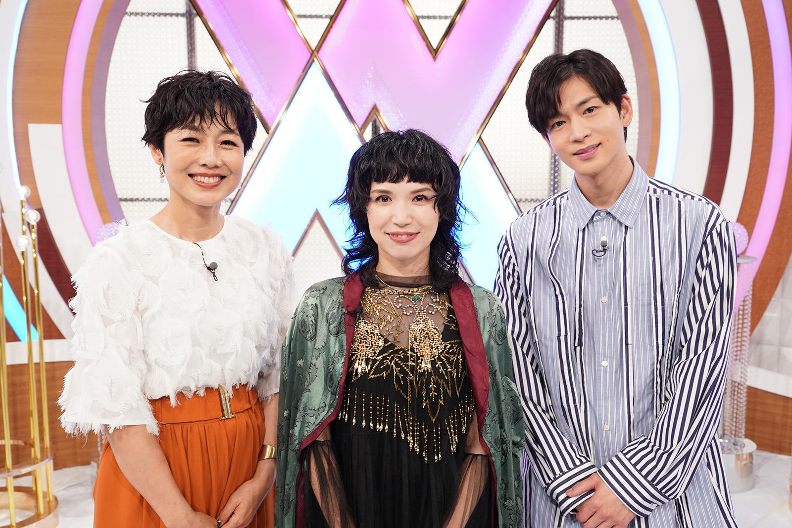 有働由美子アナ、越智志帆、松下洸平（C）日本テレビ