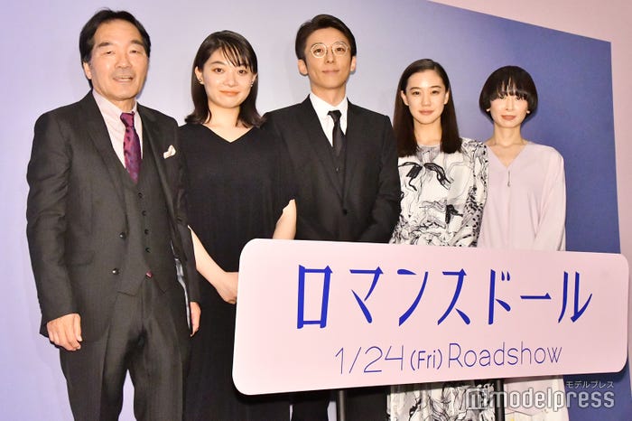 (左から)きたろう、三浦透子、高橋一生、蒼井優、タナダユキ監督(C)モデルプレス