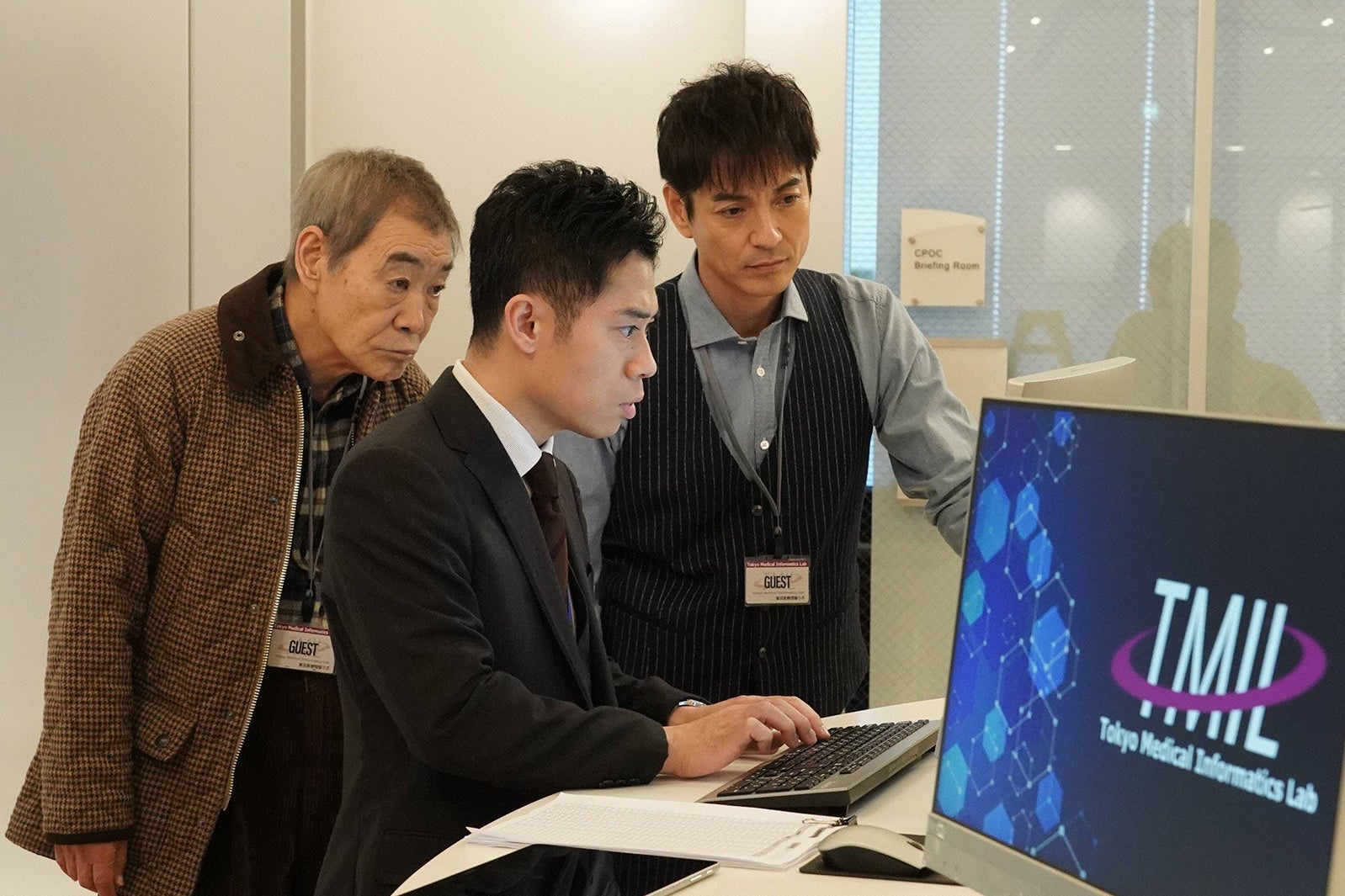 柄本明、伊藤淳史、沢村一樹／「絶対零度～未然犯罪潜入捜査～」第5話より（C）フジテレビ