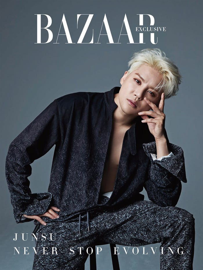 ジュンス/『ハーパーズ バザー』6月号通常版中面(提供画像)