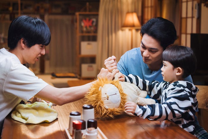 坂東龍汰、柳楽優弥、佐藤大空「ライオンの隠れ家」第6話(C)TBS