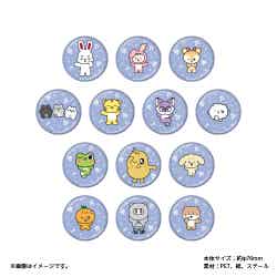 ビッグホロ缶バッジ(ランダム13種) 税込825円(C)PLEDIS ENTERTAINMENT & HYBE. All Rights Reserved.