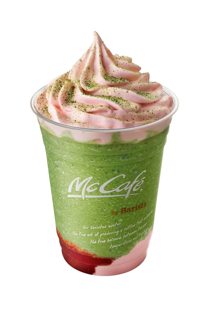 いちご抹茶フラッペ/画像提供:日本マクドナルド