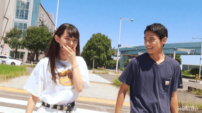 中澤瞳、藤枝喜輝『オオカミくんには騙されない』第4話(C)AbemaTV, Inc.