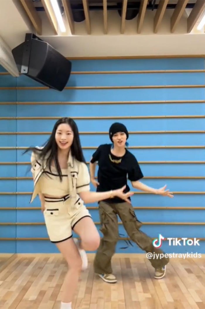 ダヒョン、フィリックス/Stray Kids公式TikTokより