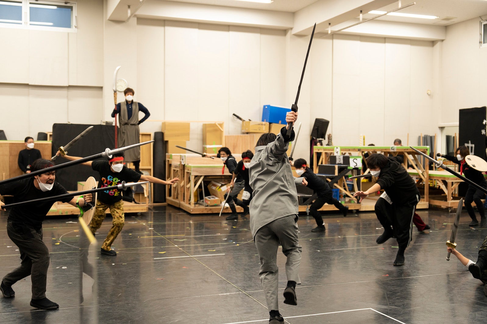 舞台「キングダム」稽古場より （提供写真）