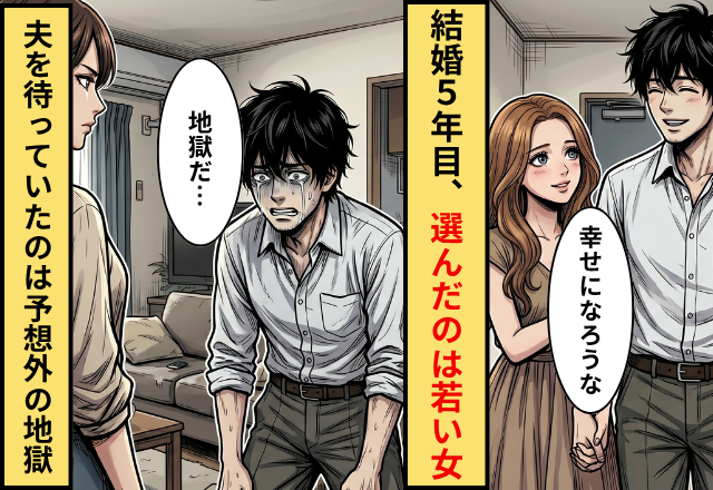 結婚5年目に…妻を捨てて若い女を選んだ夫！？だが「こんなはずじゃ…」夫が地獄に落ちていった話