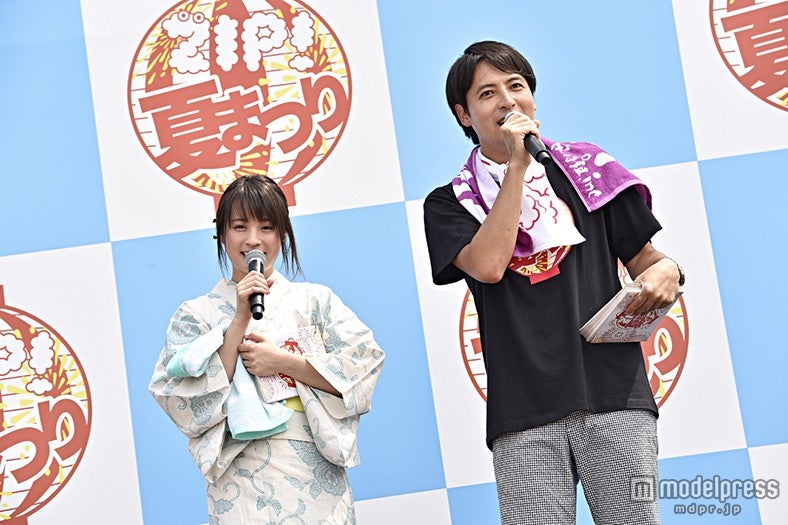 桝太一アナウンサー＆北乃きい／PHOTO：KEIKO TANABE