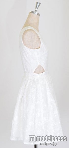 titty&Co.コットン刺繍ワンピース「DOUBLE HEART」8,532円（税込）