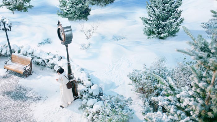 出口夏希/メルティーキッス新CM「冬の待ち合わせ」篇(提供写真)