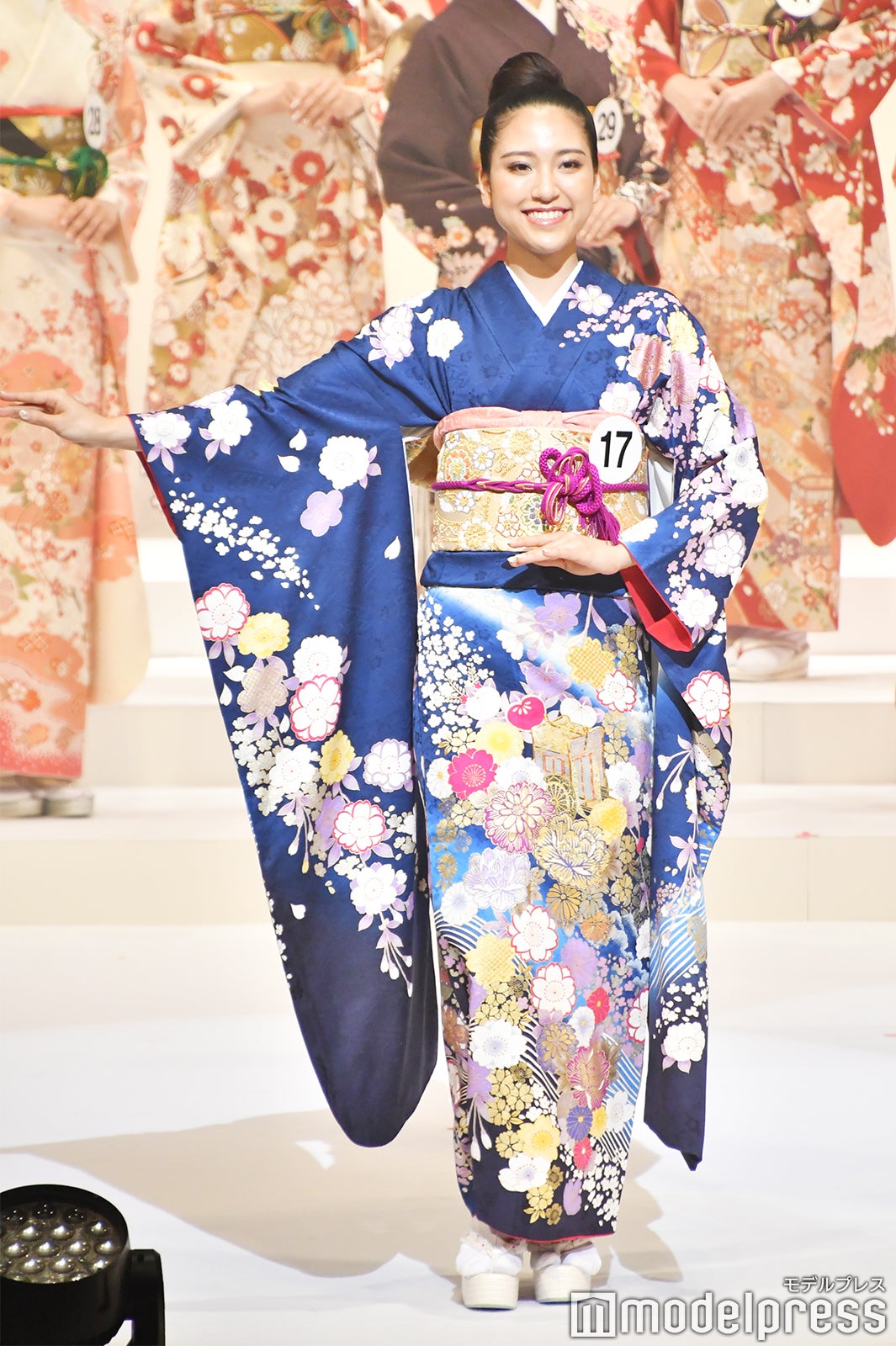 着物審査の様子／「2020ミス・インターナショナル日本代表選出大会」（C）モデルプレス