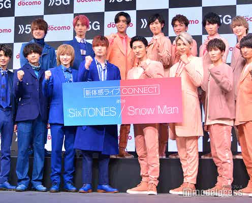 SixTONES&Snow Man、デビュー日にイベント登場 意気込みを語る