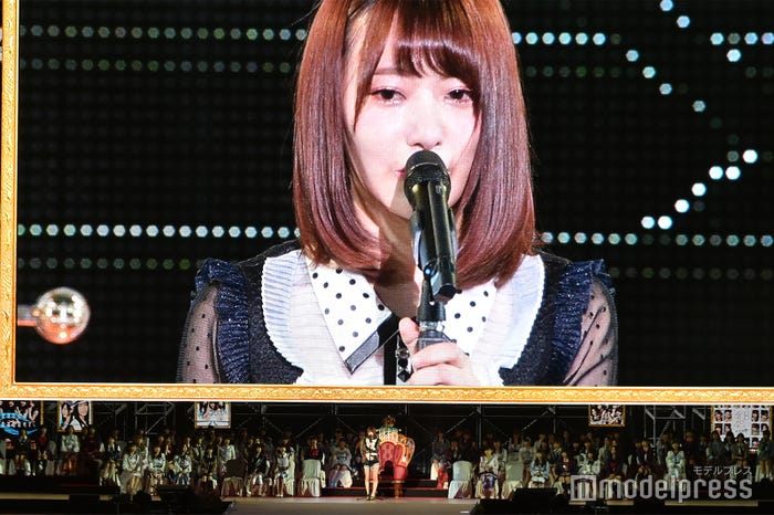 「第10回AKB48世界選抜総選挙」での宮脇咲良(C)モデルプレス