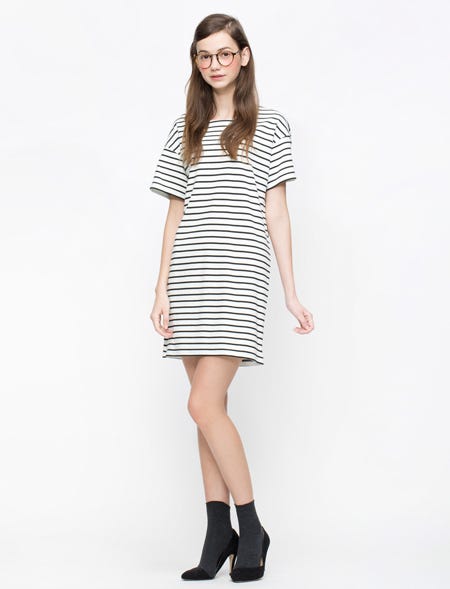 ボーダーワンピース「riana」¥10,692(税込)