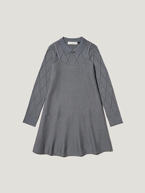 GU 2ピースニットミニワンピース GUの2ピースニットミニワンピース