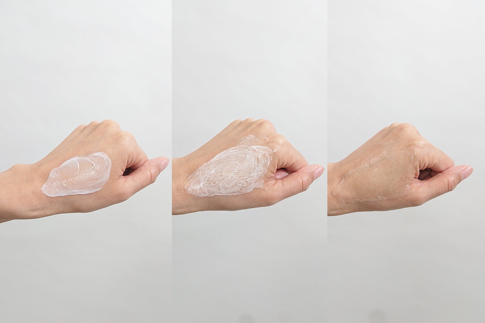 なじませていくとテクスチャーが変化