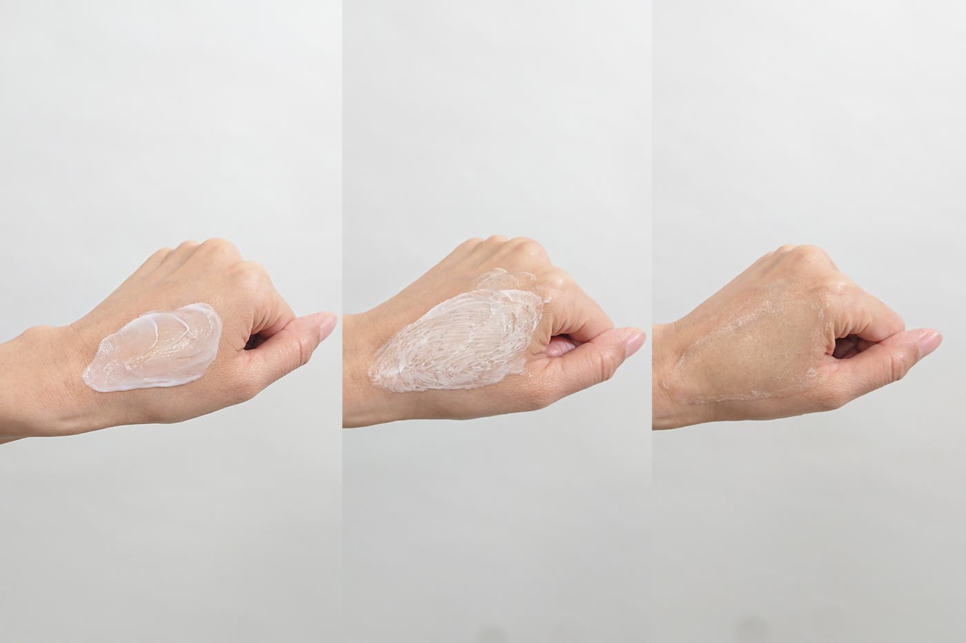 なじませていくとテクスチャーが変化